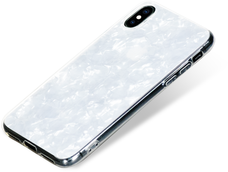 Chic ᛫ Pearl White ᛫ With Shimmering Effect ᛫ Double-layered - N The Skull Pendant (850x850), Png Download