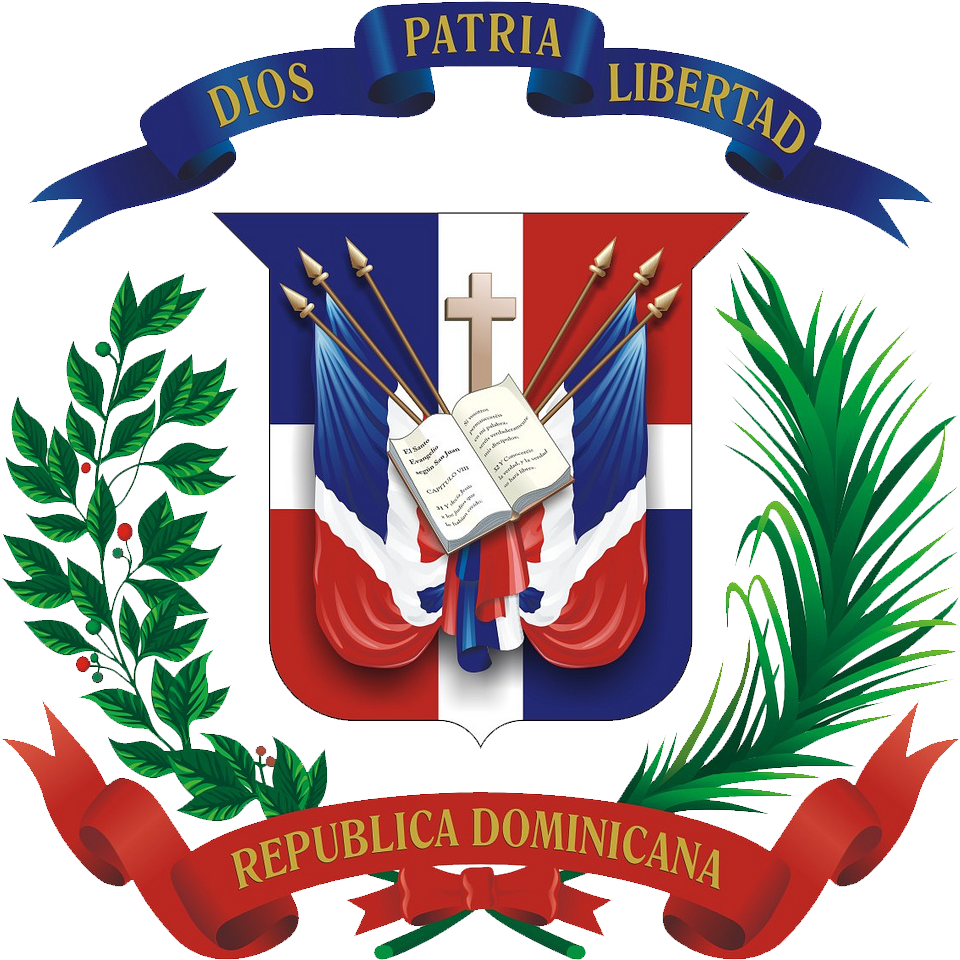Escudo De La República Dominicana - Happy Independence Day Dominican Republic (978x1024), Png Download