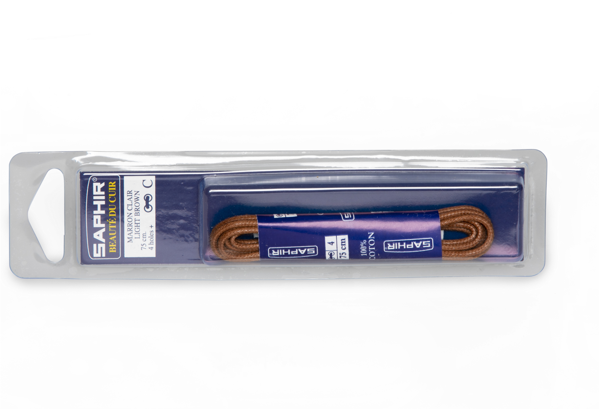 100% Cotton Light Brown Saphir Shoelaces - Saphir (2048x1366), Png Download