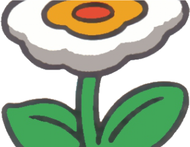 Drawn Fire Flower - Mario Fire Flower (640x480), Png Download