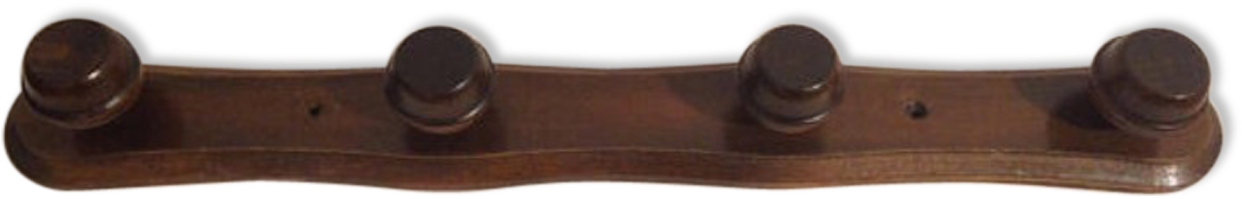 Old Door Wall Coat Wooden Nail Polish 4 Hooks - Shelf (1457x1457), Png Download