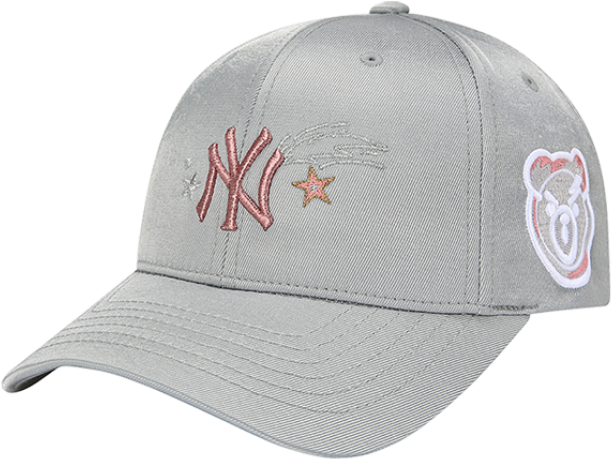New York Yankees Strap Point Angry Bear Adjustable - Baseball Cap (750x750), Png Download