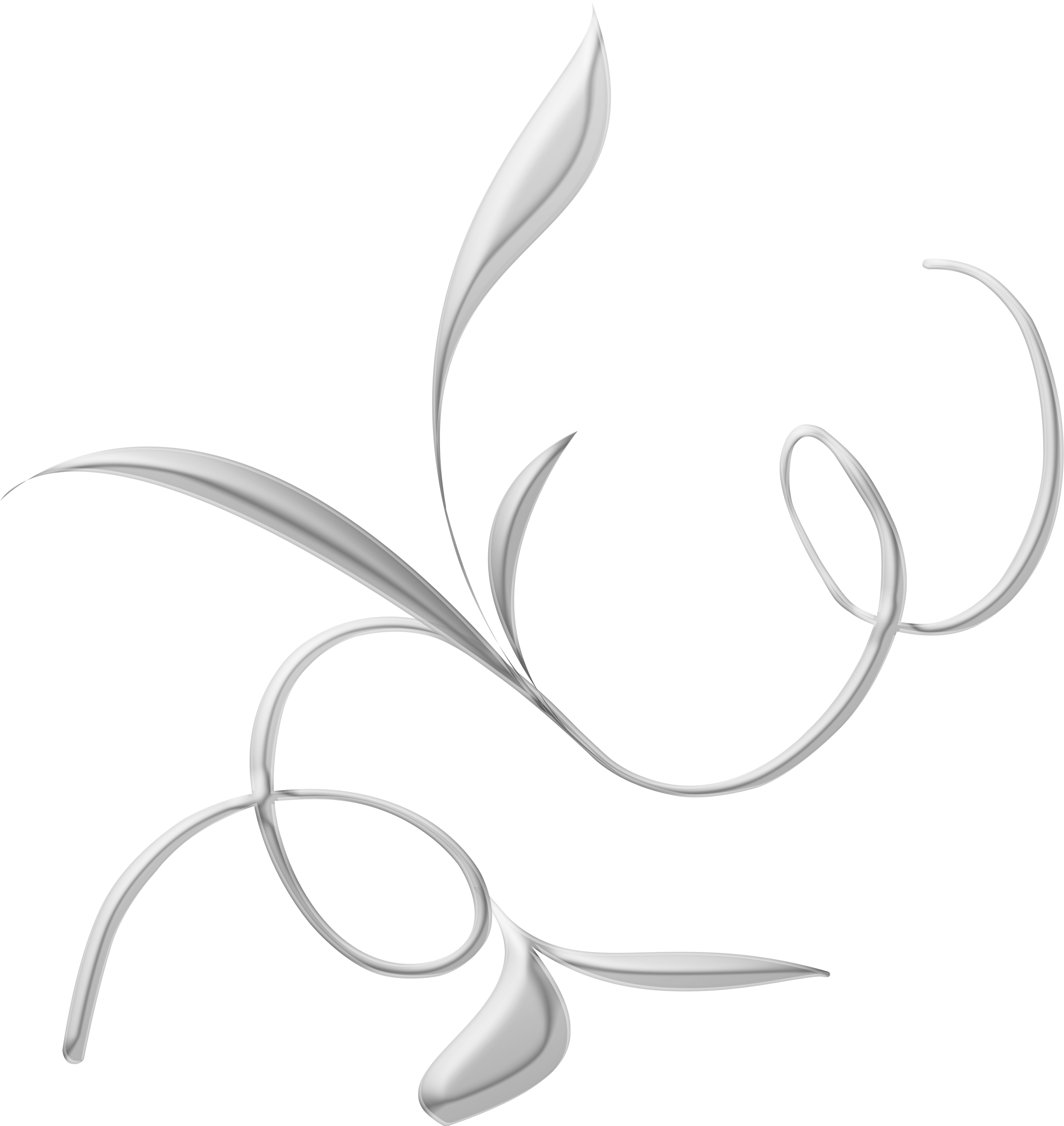 Geometric Pattern Png Vectors - Silver Decorations Png (2655x2809), Png Download