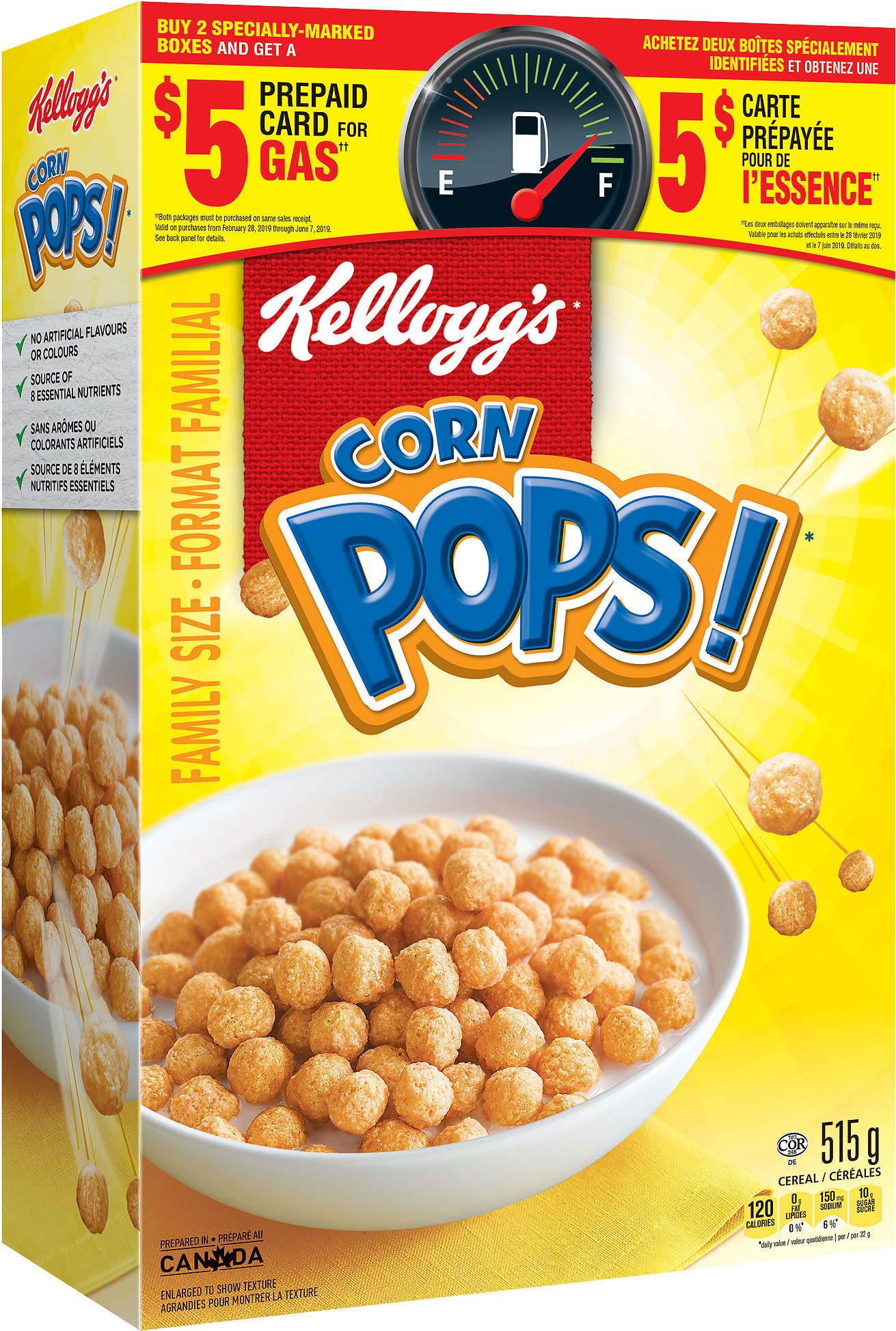 Corn Pops* Cereal 515g - Cereal Corn Pops (1500x2057), Png Download