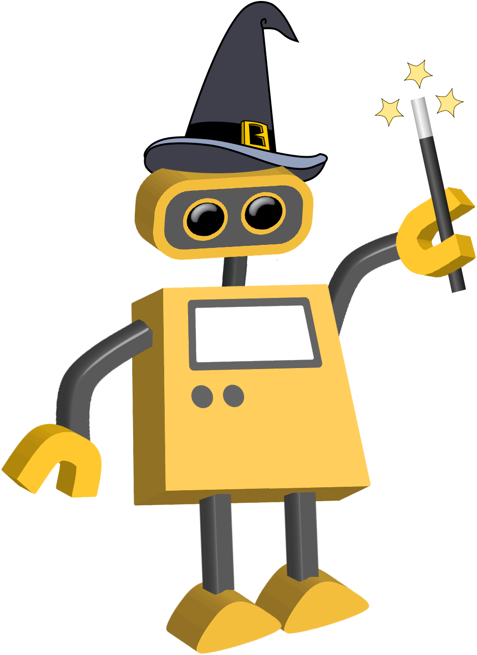 Robot 71 - Magician - Robot Transparent Background Free (953x1308), Png Download