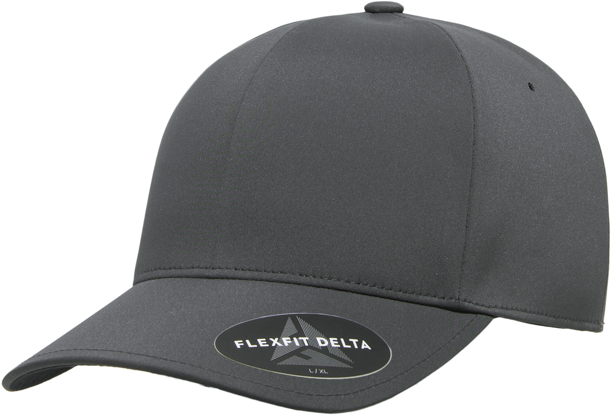 Flexfit Delta 180 Premium Baseball Cap - Flexfit Delta Dark Grey (1280x853), Png Download