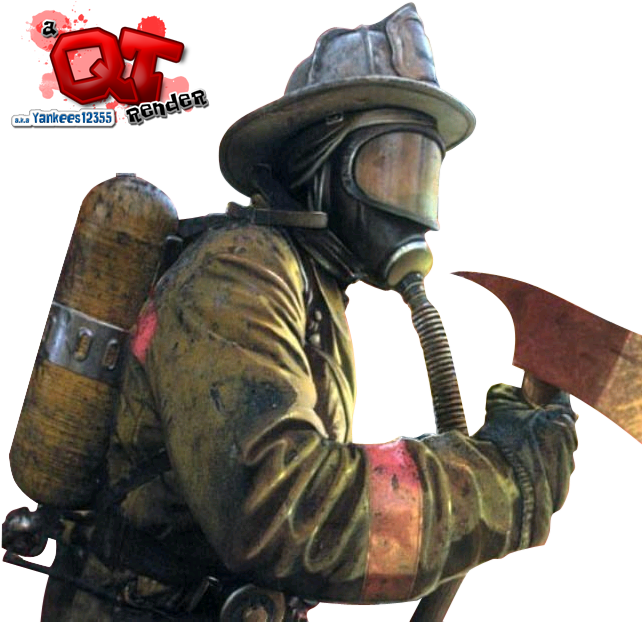 Firefighter Render - Firefighter Drawing (641x635), Png Download