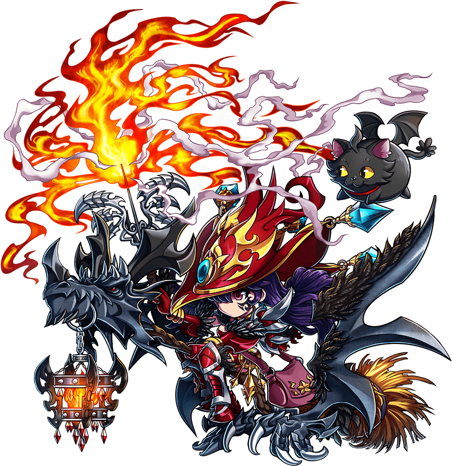 Fire Goddess Ulkina - Brave Frontier Ulkina (924x951), Png Download