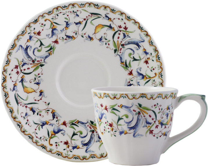 Coffret De 2 Tasses Et Soucoupes À Thé U - Saucer (869x869), Png Download