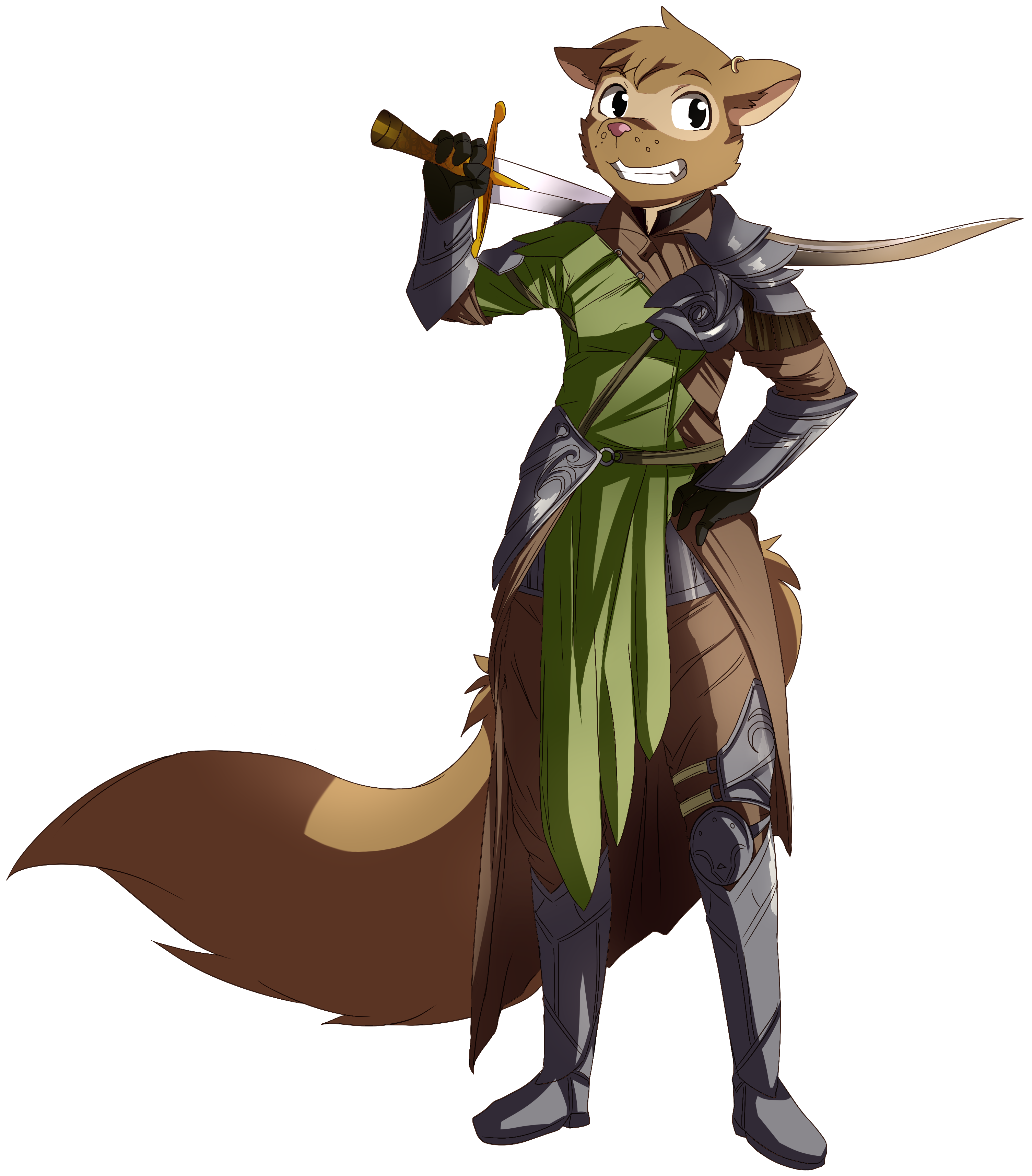 Adventurer At Your Service - Cartoon (3205x3932), Png Download