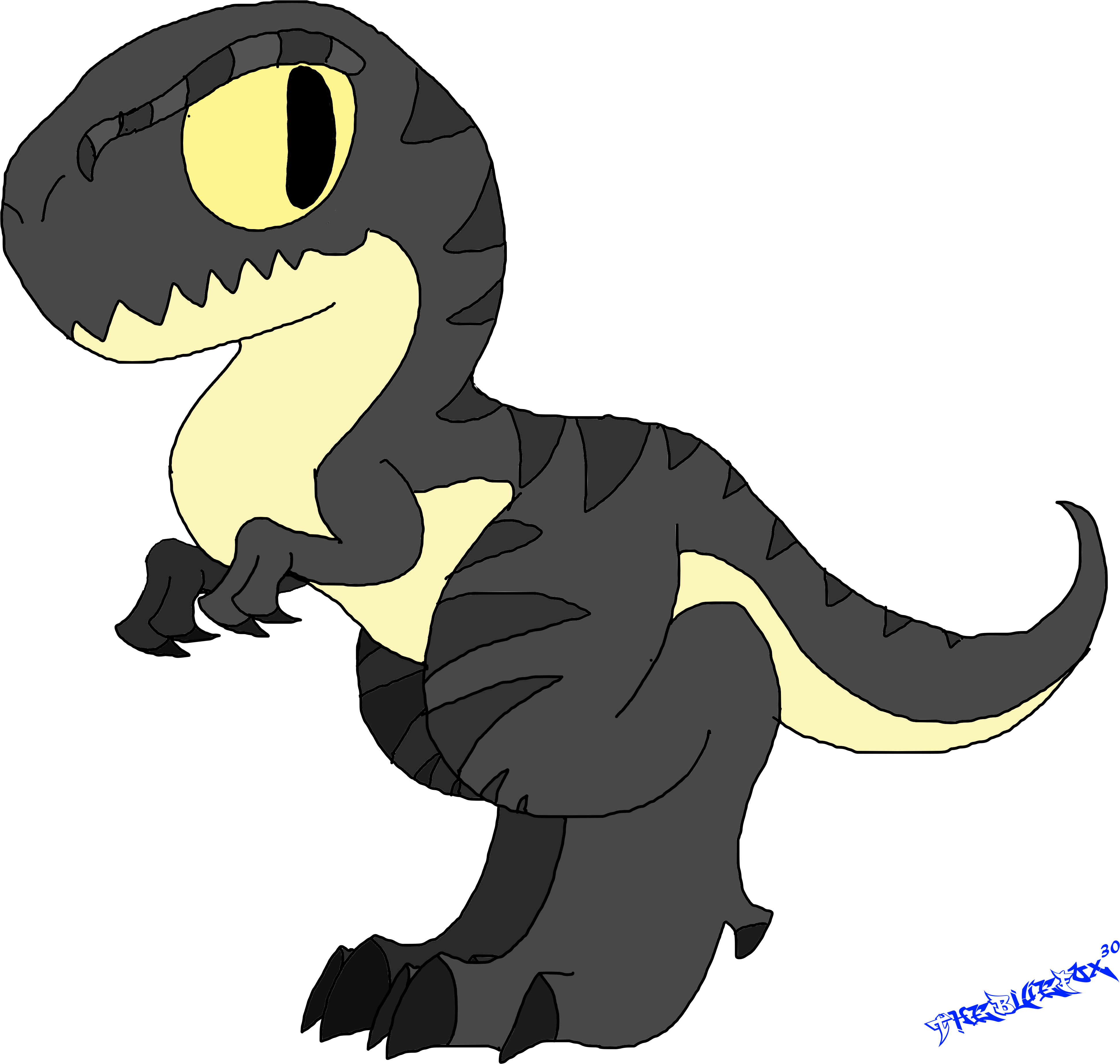Full Size Of Cartoon Dinosaur Drawings Easy Drawing - Drawings Of A T Rex (4000x4000), Png Download