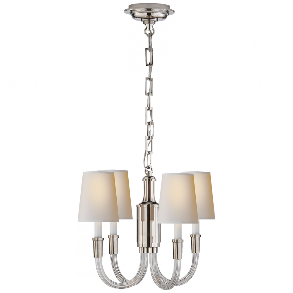 Vivian Mini Chandelier In Polished Nickel With N - Chandelier (1000x1000), Png Download