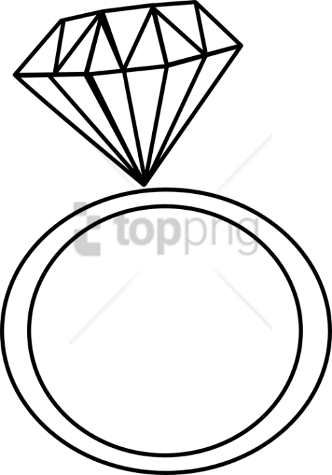 Free Png Download Ringblack And White Png Images Background - Transparent Background Diamond Ring Clip Art (480x686), Png Download