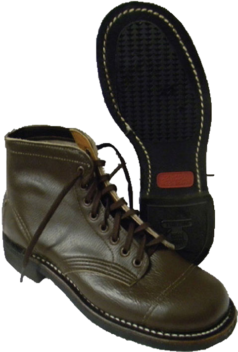 Wwii Style Leather Mens Mcguire Army Navy - Military Surplus Shoes (529x750), Png Download