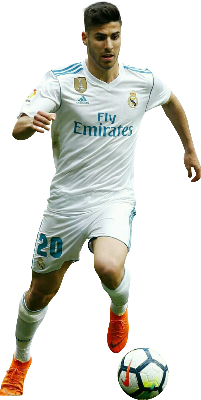Real Madrid Png - Marco Asensio Real Madrid Png (676x1340), Png Download