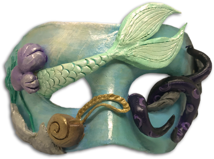 Little Mermaid - Mask (800x600), Png Download