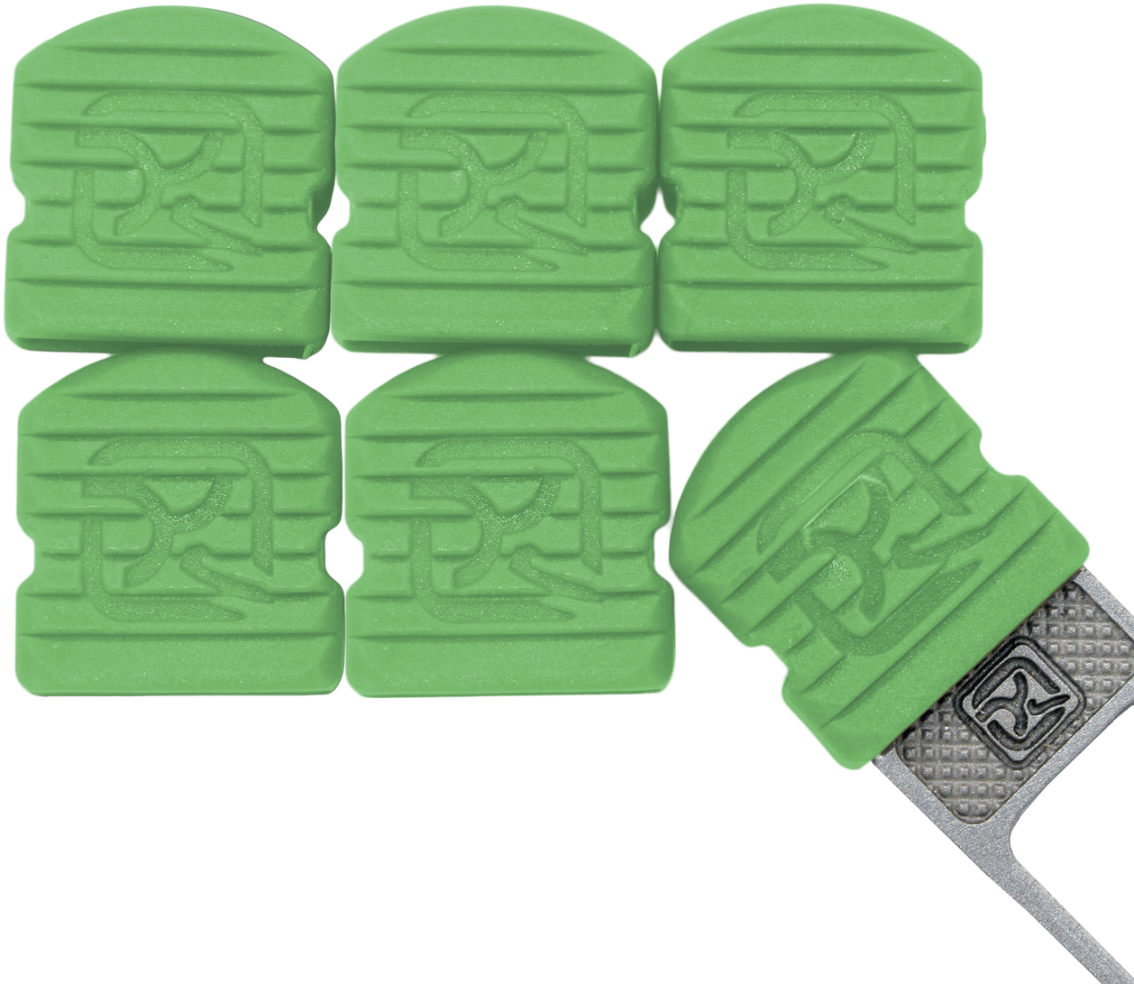 6 Green Caps For Use With Phone Cases - Mobile Phone (1280x1280), Png Download