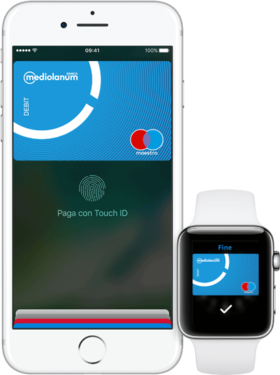 Banca Mediolanum Apple Pay - Apple Pay Maestro Card (574x576), Png Download