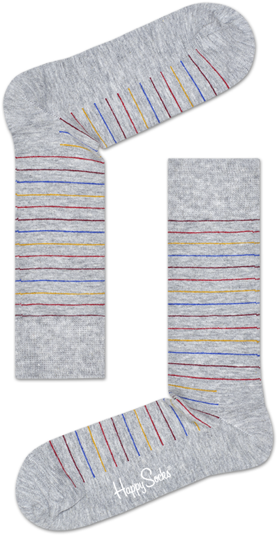 Thin Stripe Sock - Happy Socks Tst01 9002 (605x850), Png Download