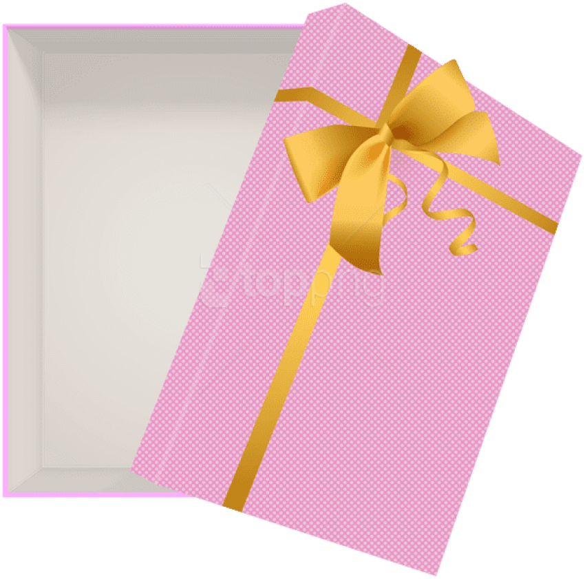 Free Png Open Gift Box Pink Png Images Transparent - Wrapping Paper (850x841), Png Download
