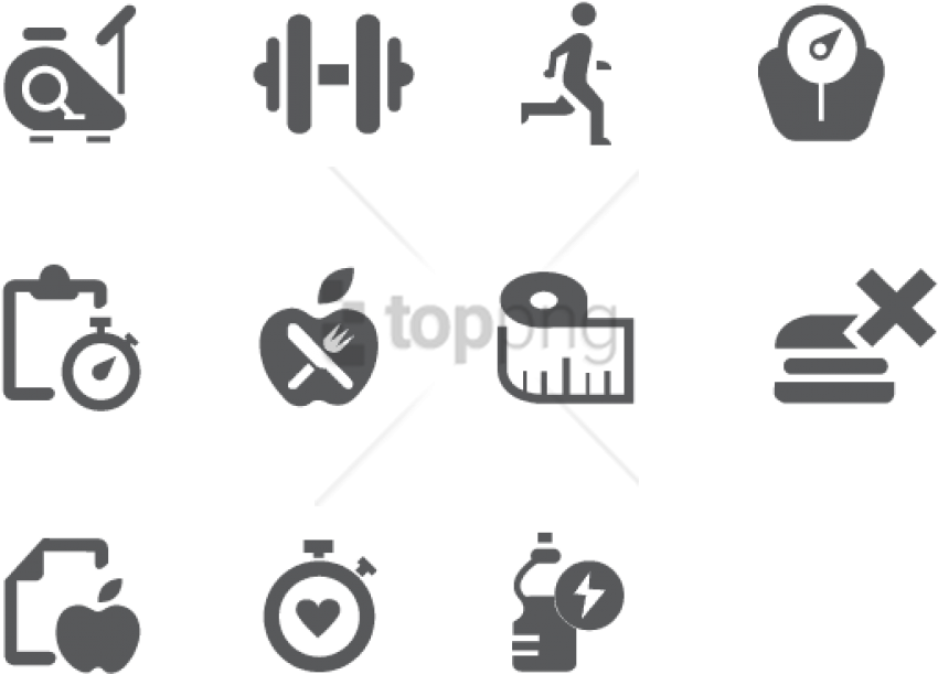 Free Png Fitness Icon Icons See Disclaimer Below - Health And Fitness Icon Png (850x611), Png Download