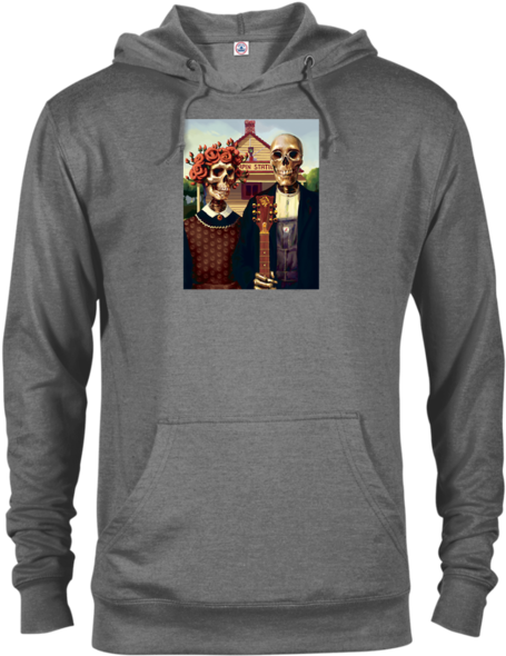 Skeleton Station French Terry Hoodie - Sweatshirt (600x600), Png Download