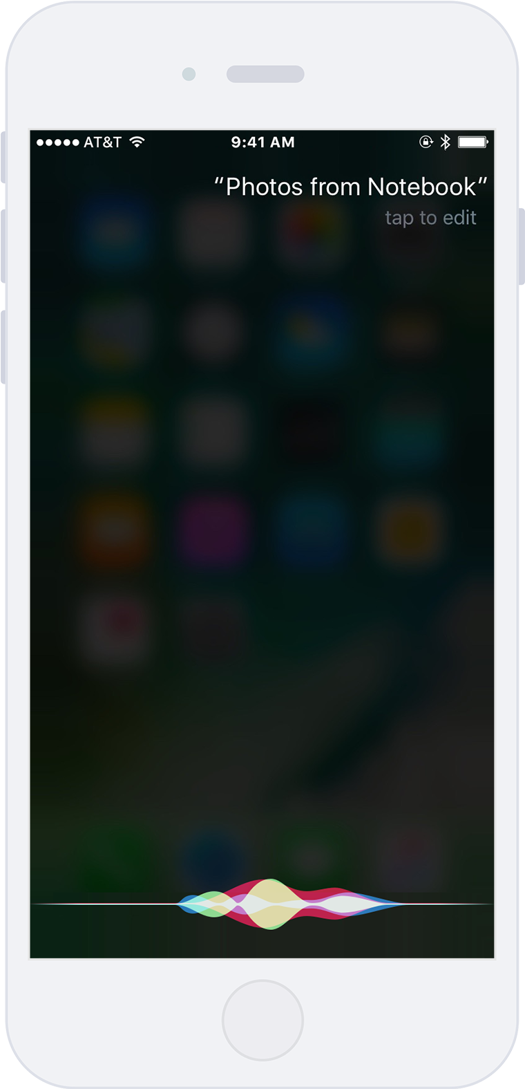 Notebook's Siri Integration - Smartphone (1208x1612), Png Download