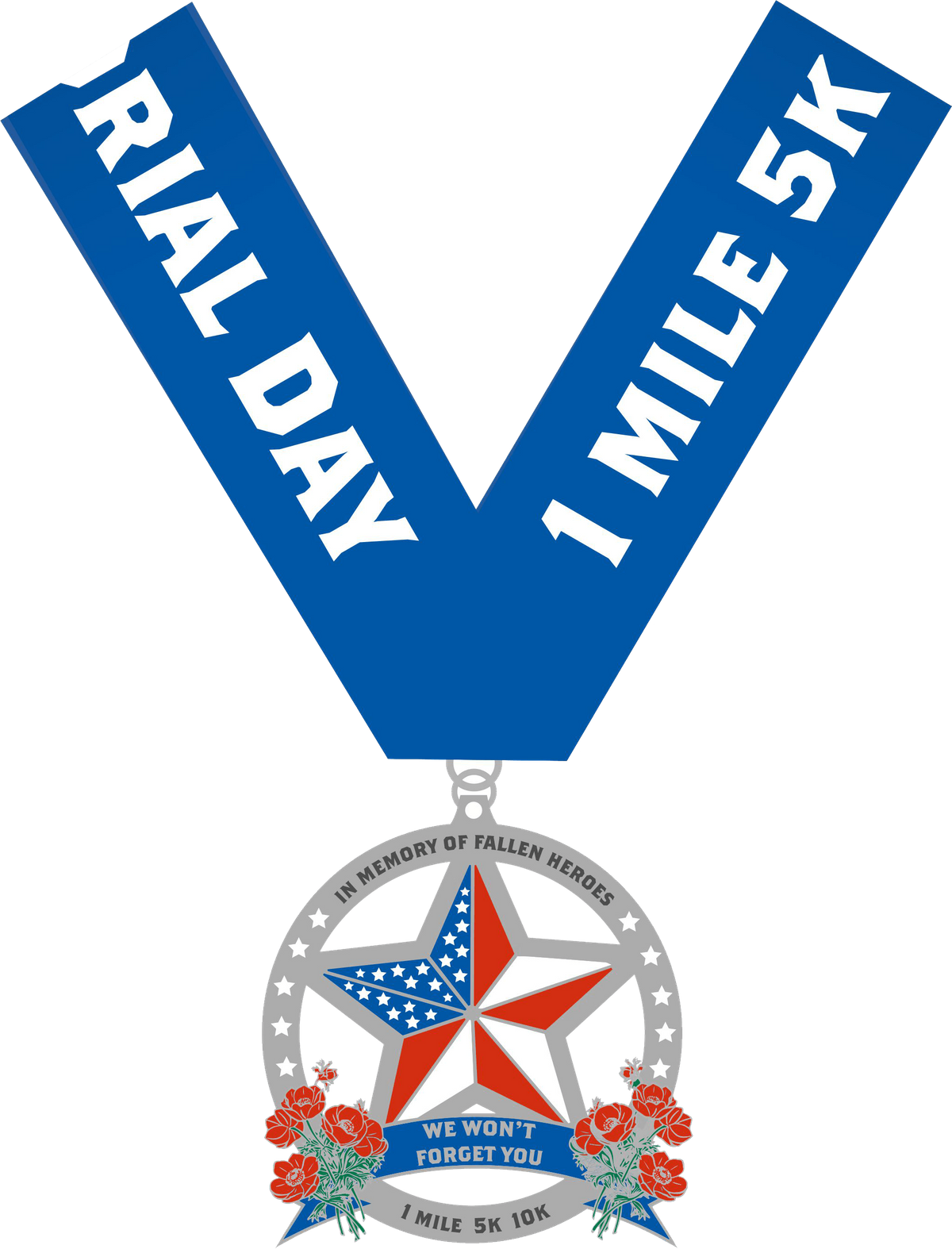 2019 Memorial Day 1 Mile, 5k & 10k - Emblem (1200x1574), Png Download