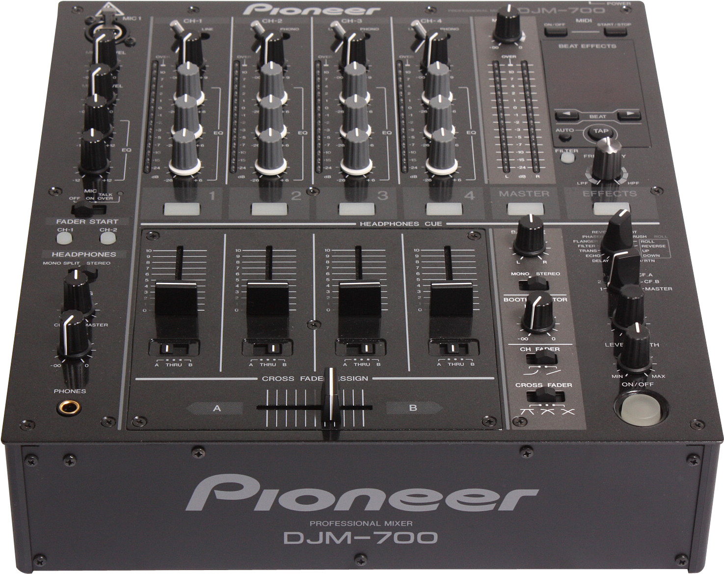 Pioneer Djm 700 4 Channel Digital Dj Mixer With Effects - Pioneer Djm 700 K (2560x1440), Png Download