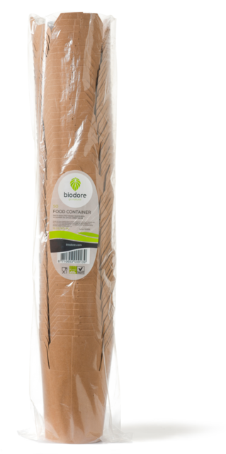 Container, Kraft And Pla, 450ml, 16oz, - Chistorra (640x640), Png Download