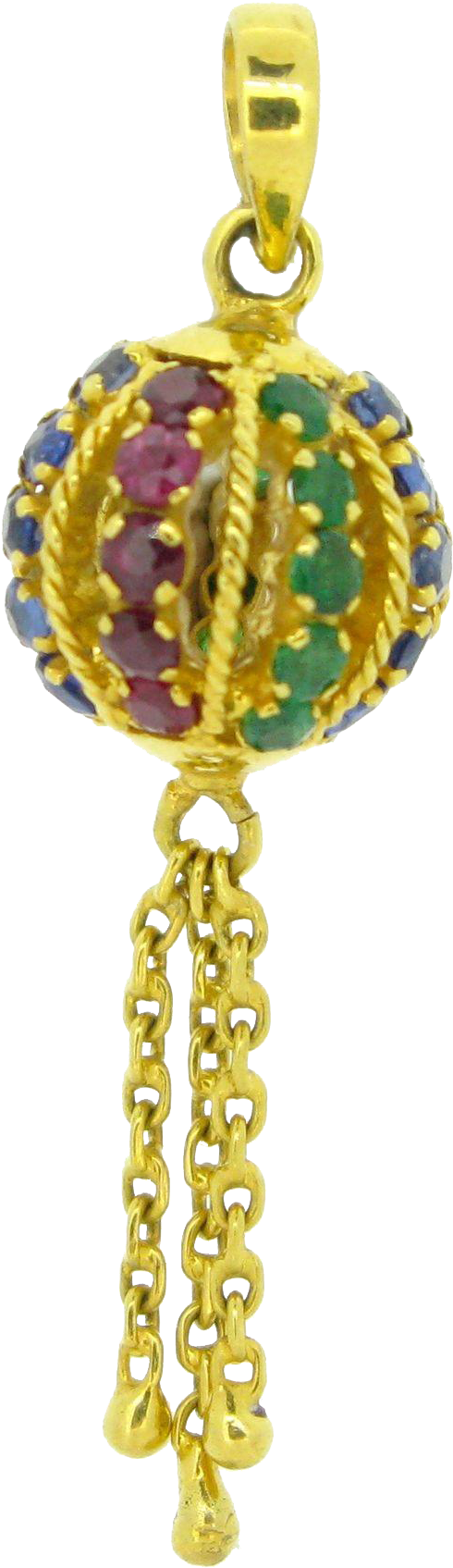 Charming Precious Stones Pendant Or Lucky Charm, 18tk - Locket (1694x1694), Png Download