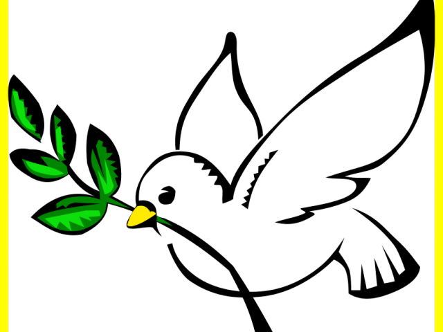 Peace Dove Clipart Rest In Peace - Peace Dove (640x480), Png Download