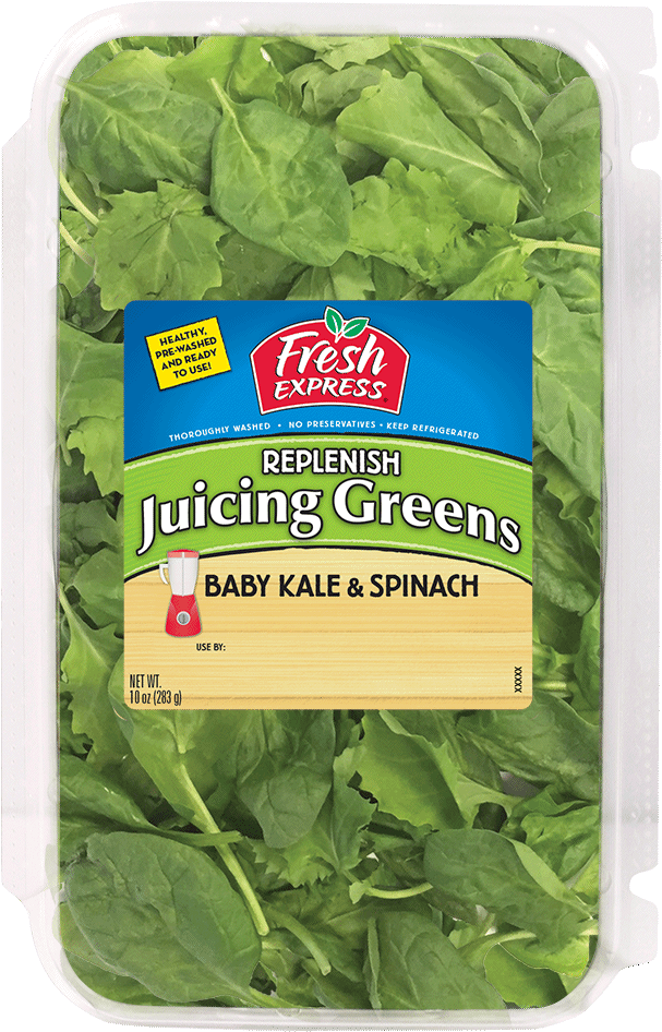 Replenish Juicing Greens - Fresh Express Salad (607x946), Png Download