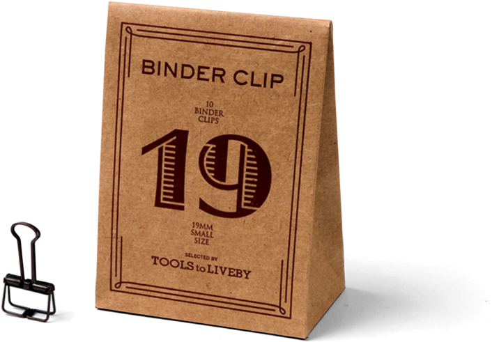 19 Binder Clips - Box (956x1024), Png Download