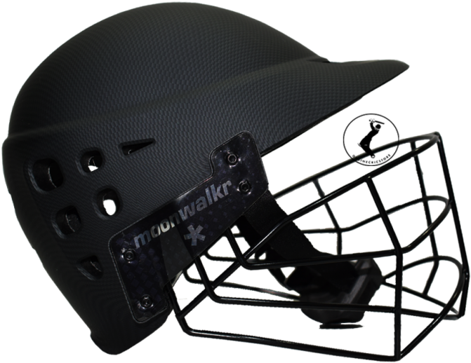 Moonwalkr Mind Cricket Helmet, Black - Face Mask (700x520), Png Download