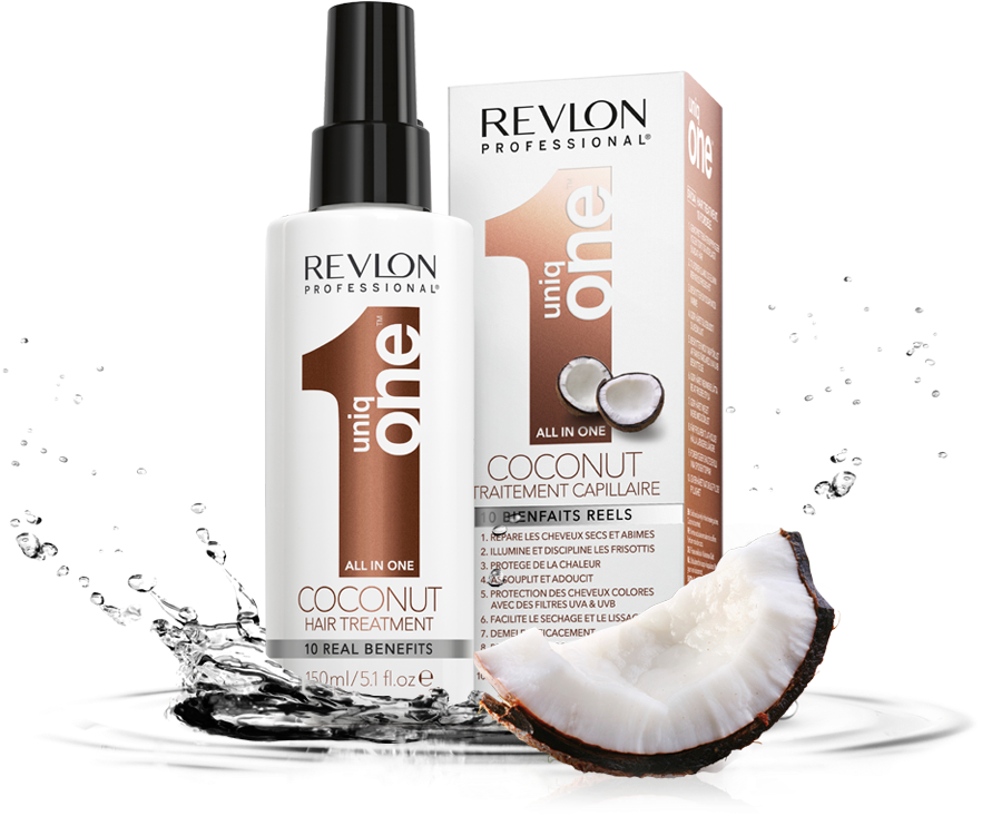 Revlon Uniq-one Coconut Hair Treatment - Revlon Uniq One Coconut Hair Treatment (900x944), Png Download