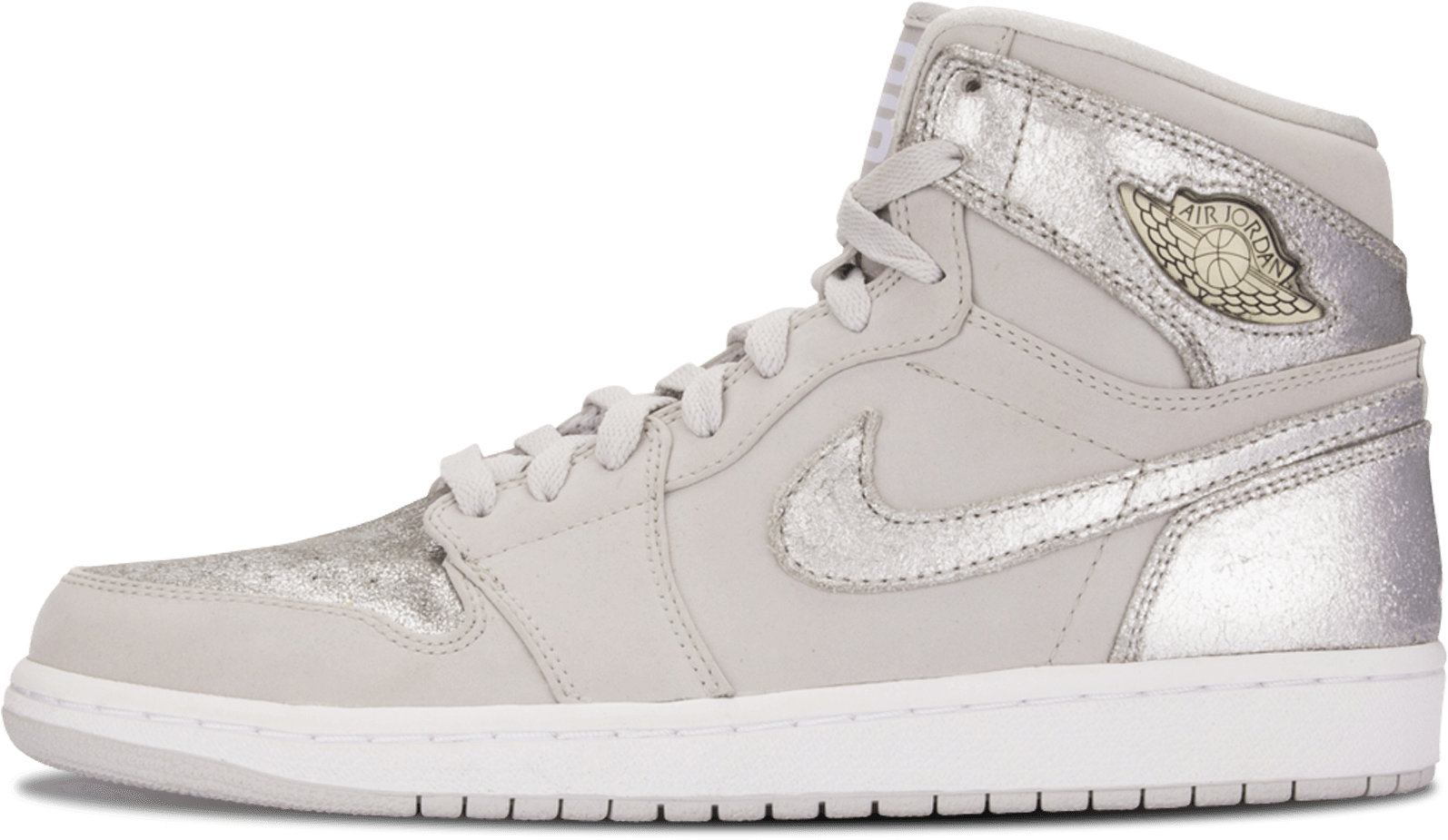 Air Jordan 1 Silver - Sneakers (2000x1200), Png Download