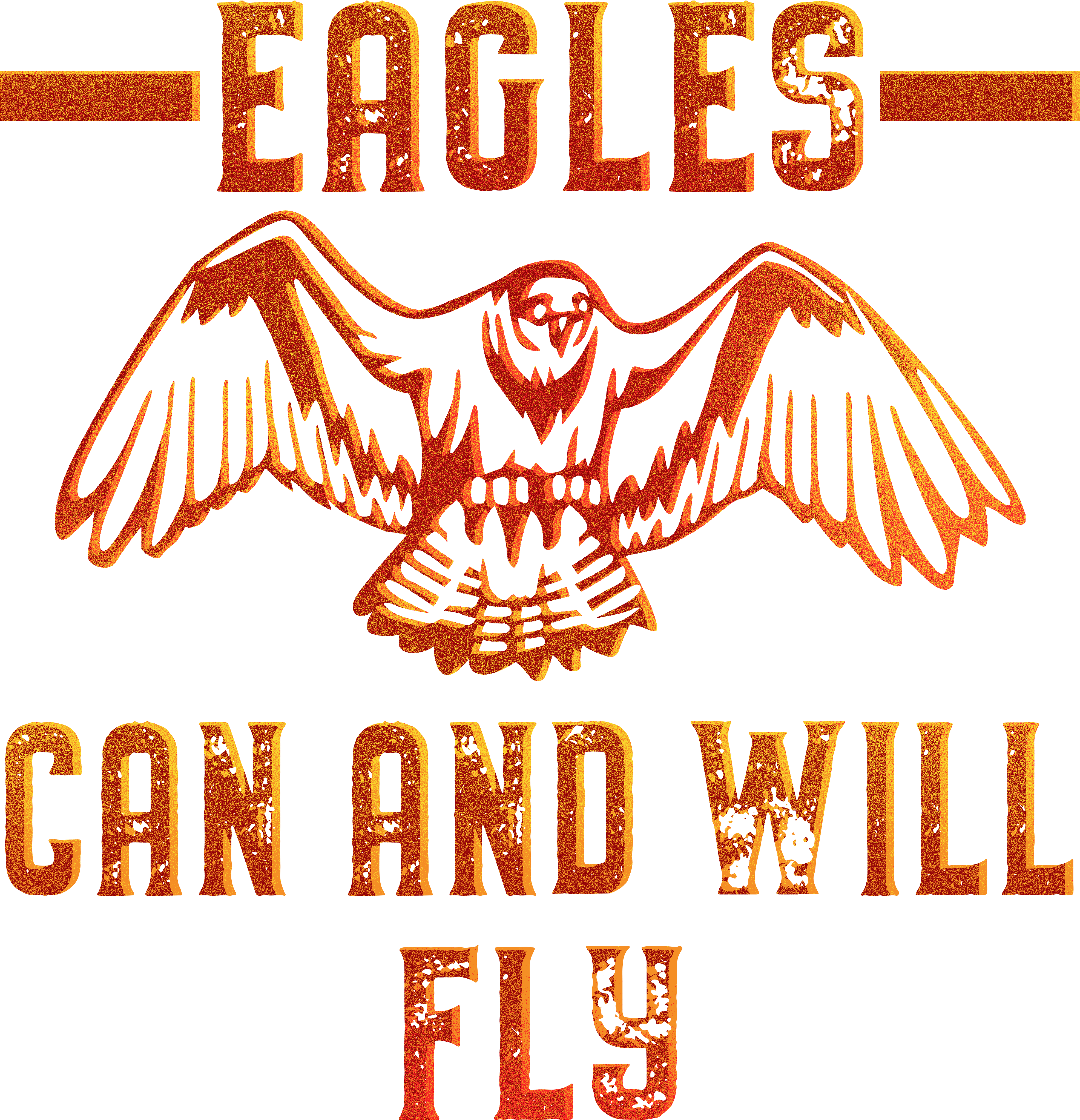 Eagles Can And Will Fly - Eagle (4500x5400), Png Download