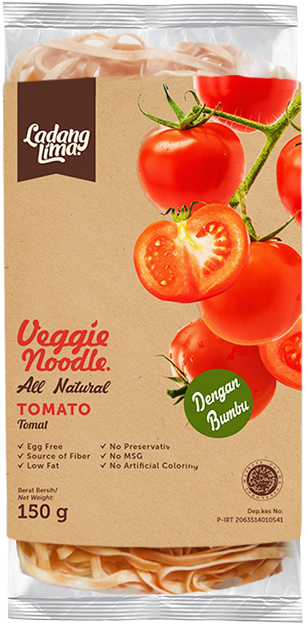 Tomato Veggie Noodle - Mie Ladang Lima (600x800), Png Download