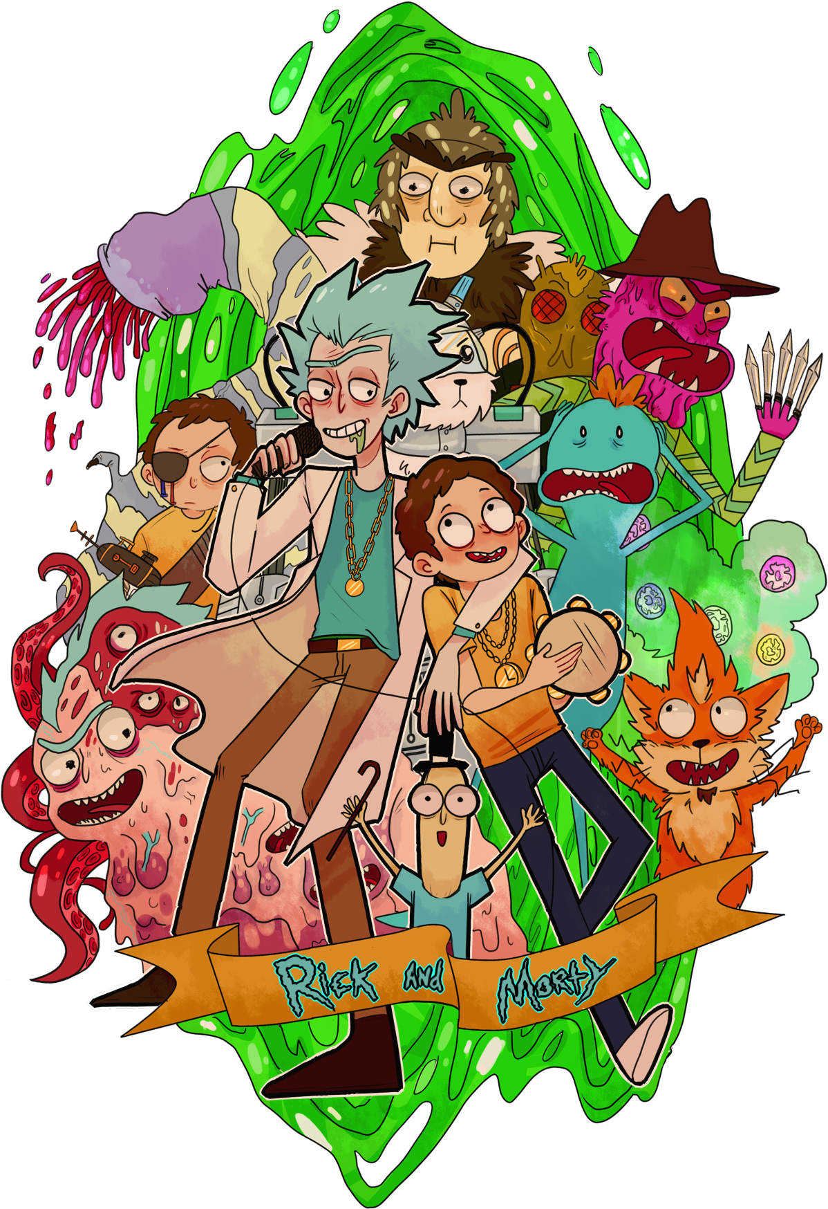 “ My Design For Rick And Morty Contest (1280x1856), Png Download