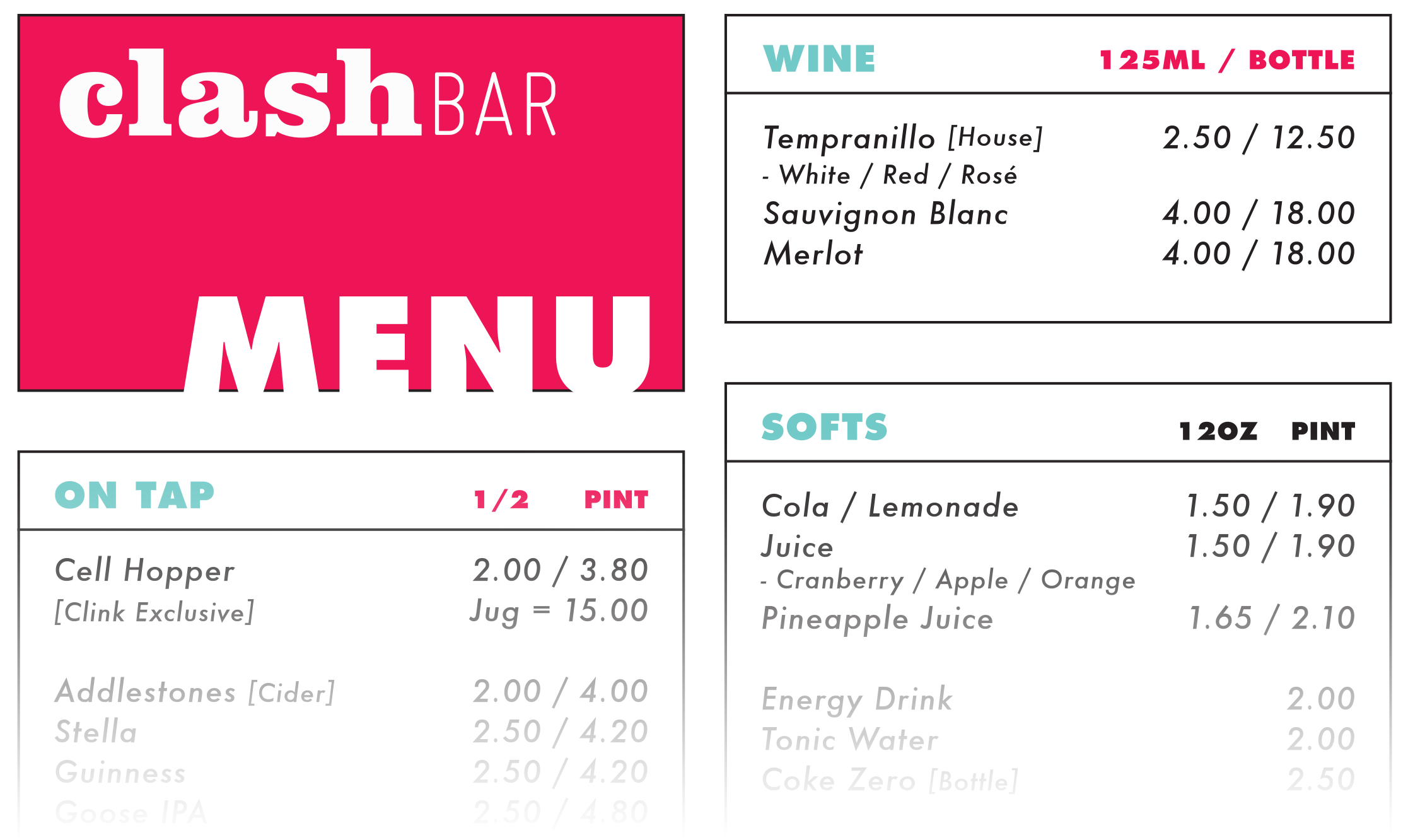 Clashbar Menu Preview Nov - Hable Con Ella (2233x1332), Png Download