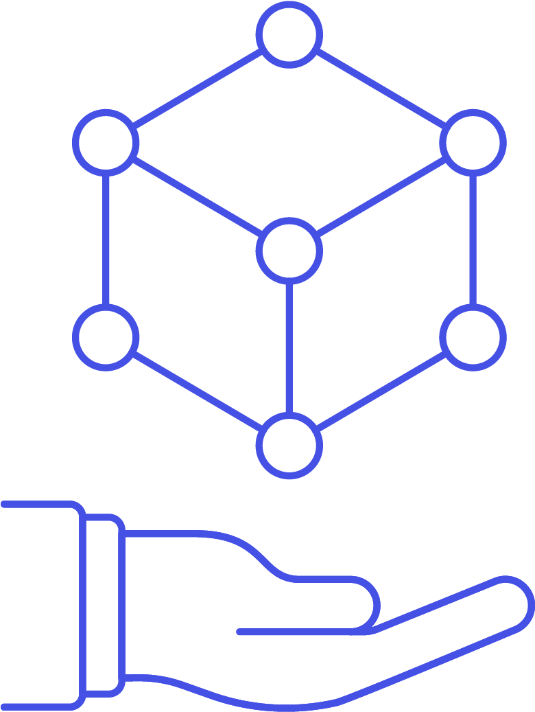25 Programming 3d Cube Hand - Rootstock Smart Contract (780x1037), Png Download