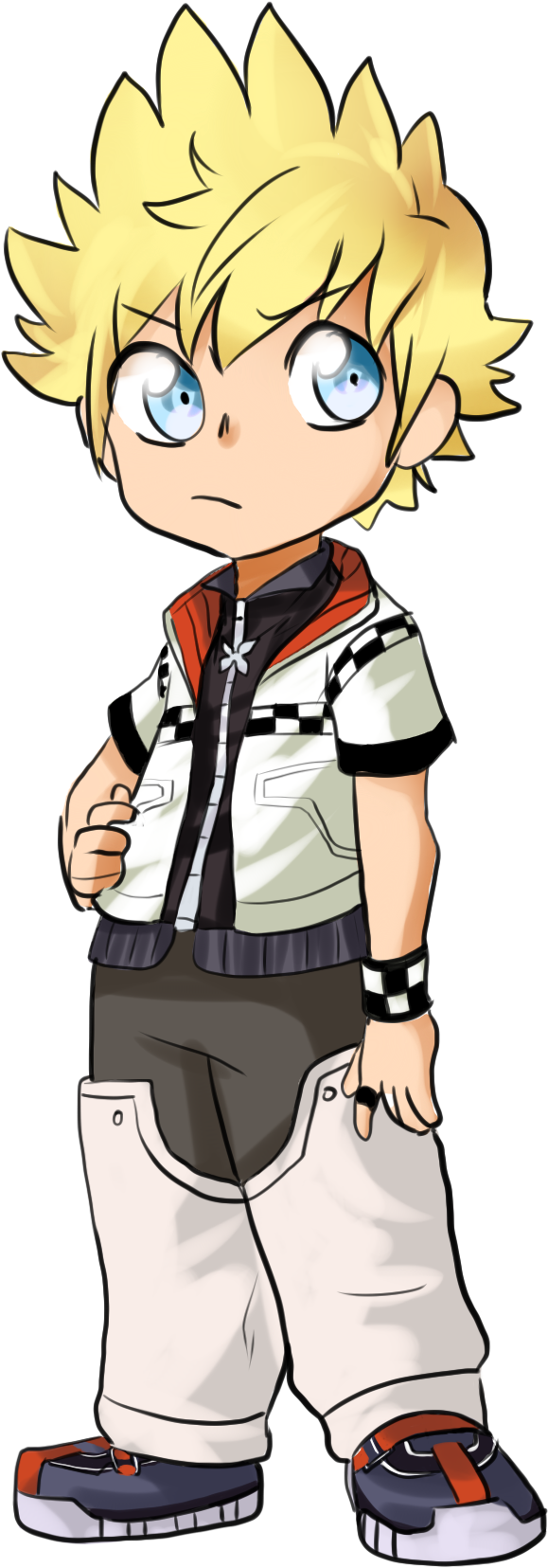 Roxas Sticker Now Available On Redbubble~ - Cartoon (1273x1899), Png Download