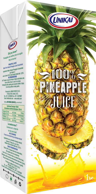 1l Juice Pineapple800 - Unikai (800x800), Png Download