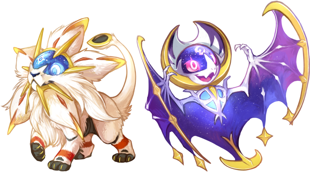 1024 X 576 3 - Pokemon Solgaleo Y Lunala (1024x576), Png Download