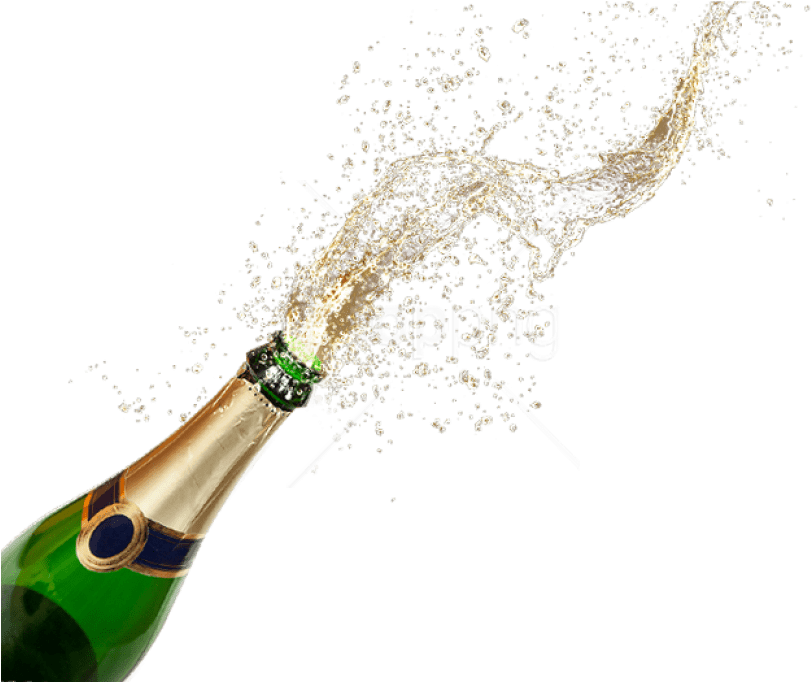 Free Png Download Sparkling Wine From A Bottle Png - Champagne Png (850x695), Png Download