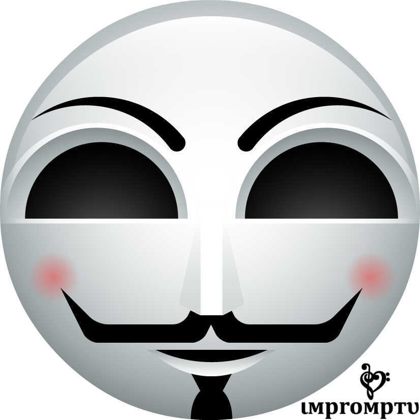 Vendetta - Emoticon Anonymous (826x826), Png Download