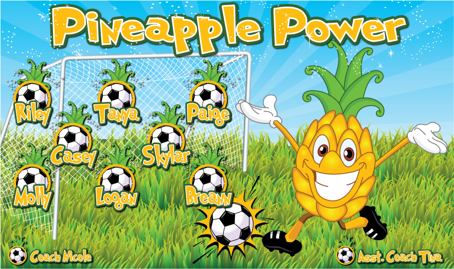 3'x5′ Vinyl Banner Pineapple Power - Power Of The Pineapple (900x900), Png Download