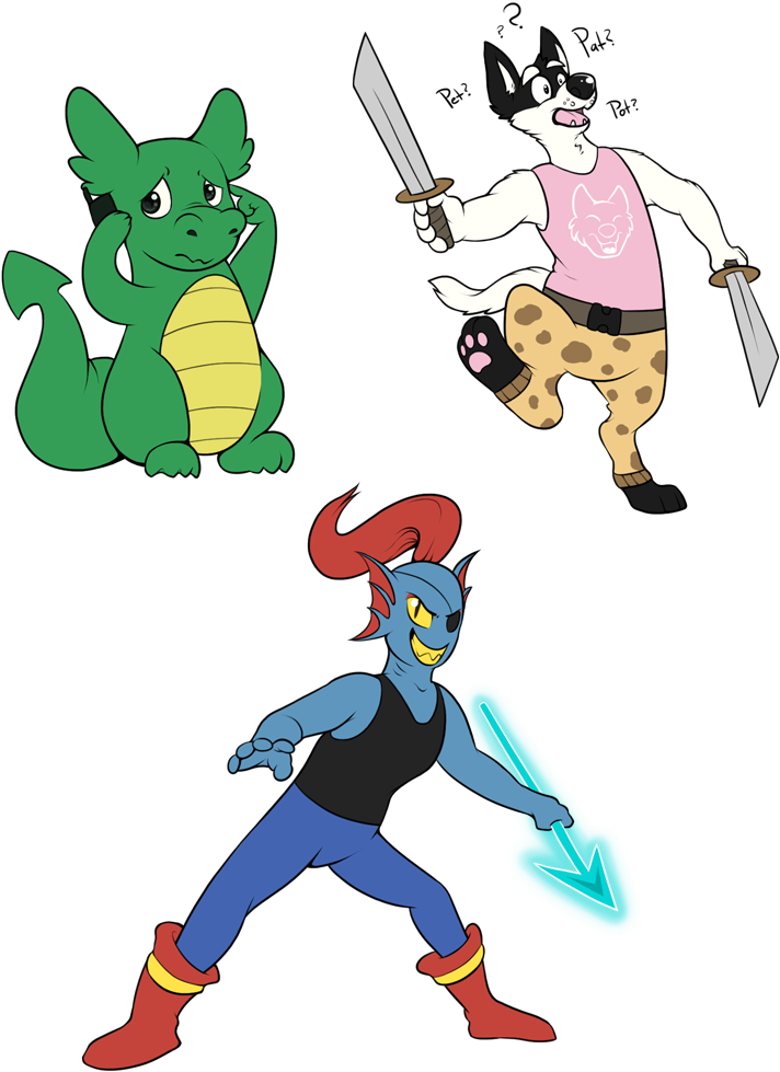 Undertale Doodles By Bluerocketmouse - Cartoon (786x1009), Png Download