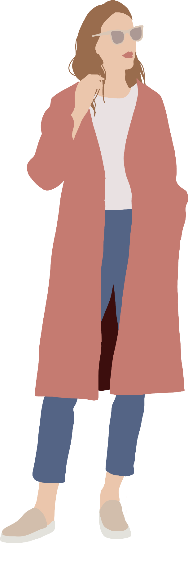 People Flat Illustration On Behance - People Flat Illustration (1200x1600), Png Download